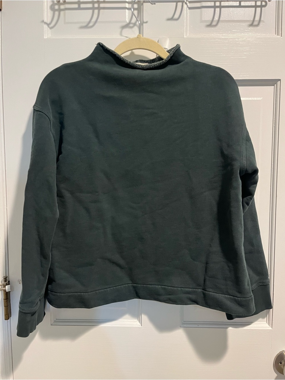 Madewell Dark Green Relaxed Crewneck Sweatshirt